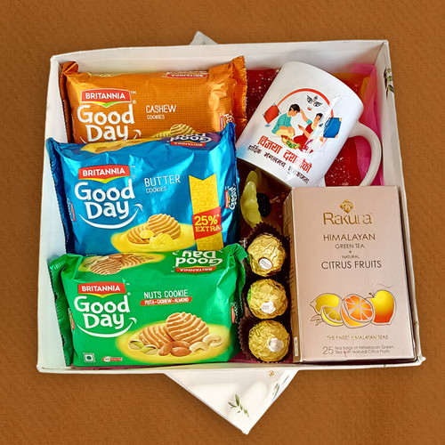 Good Day Munchies With Rakura Tea Hamper Box