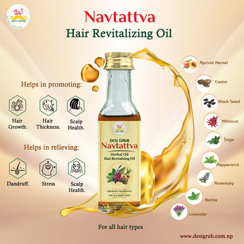 Desi Grub Navtattva Hair Revitalizing Oil 100ml