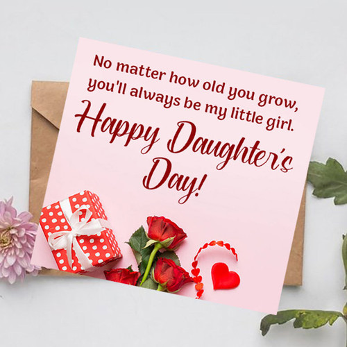Daughter's Day Special Wishes Greeting Card