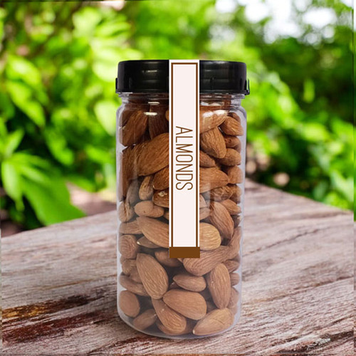Premium Almonds in Sealed Plastic Container â€“ 200g