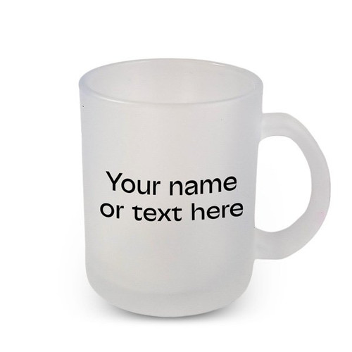 Personalized Transparent Mug With Recipient's Name or Text Message