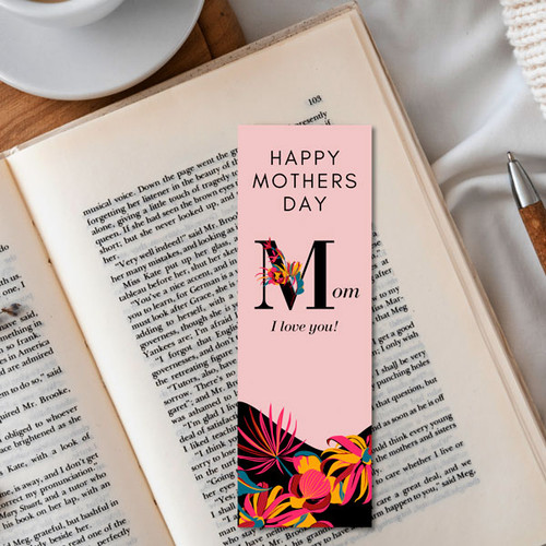 "I love You Mom"Printed Bookmark - BK-017