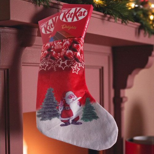 Santa Claus Christmas Socks With Treats Gift Combo - CHR- 5