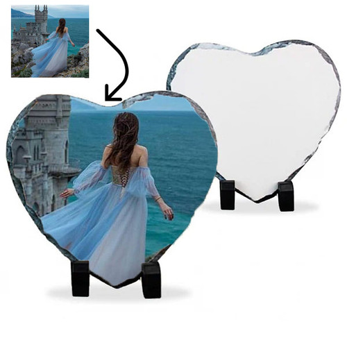 Customized Photo in Heart Rock Slate Frame - PG1015.151222e