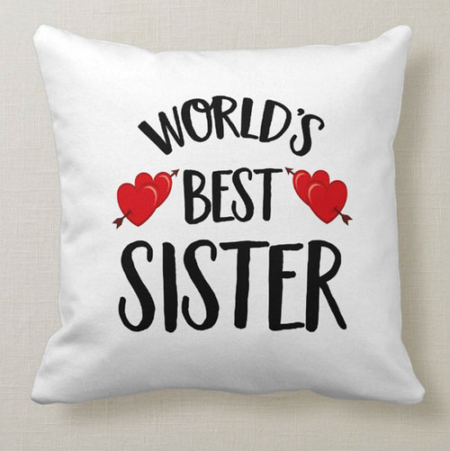 "World's Best Sister" Printed Cushion & Mug - CM120