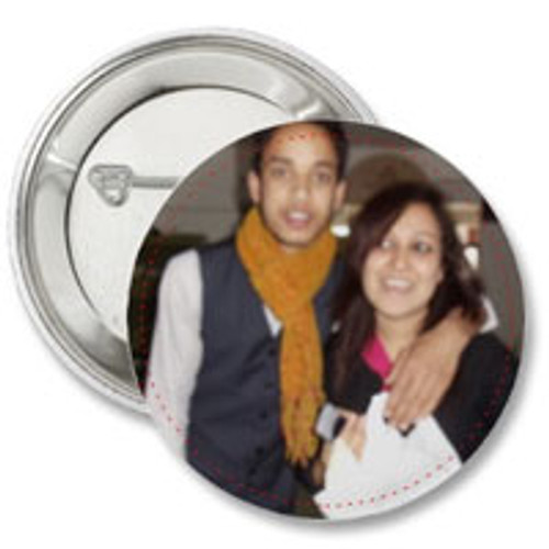 Personalized Badge with Customized Photo or Text Message - PR-10061
