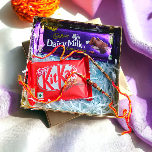 Chocolates With Rakhi Gifts For Brother - ASL-437