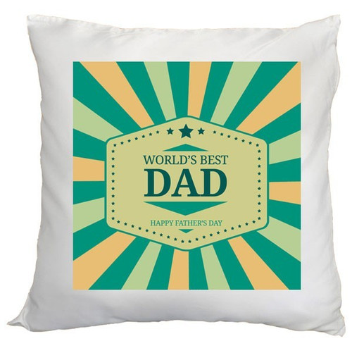 World's Best Dad Printed Cushion - FD-900025