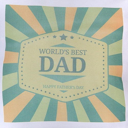 World's Best Dad Printed Cushion