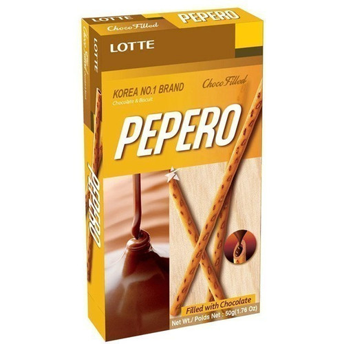 Lotte Pepero Choco Filled Chocolate Biscuit Sticks 50 g