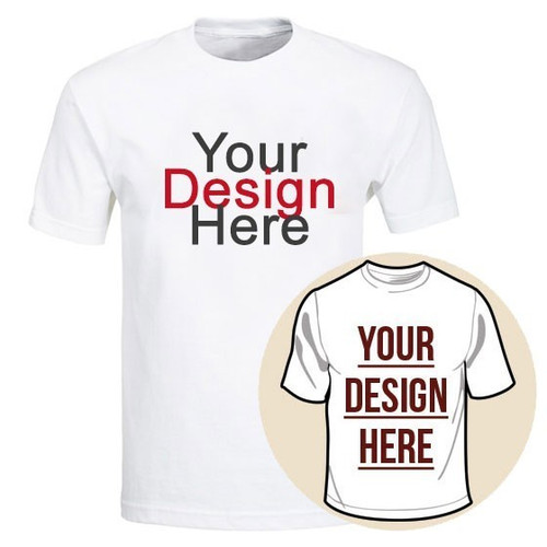 Custom Tshirt Printing With Your Photo and Text (White Round Neck) for Kids- 10/12