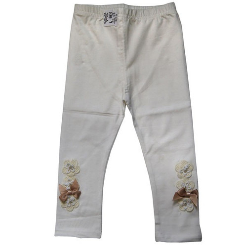 Cotton Leggings for Kids (Cream Color) (KAP-9003)