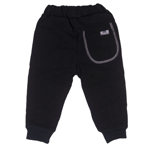 Black Winter Trouser Pants For Kids (12-24 Months)