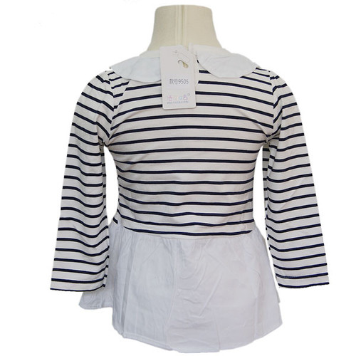 cute dress for baby girl (stripped dress with mini-mouse print)