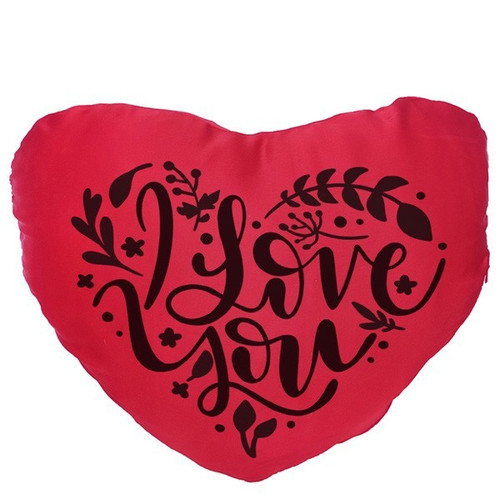 ''I Love You'' Printed Heart Cushion Gift