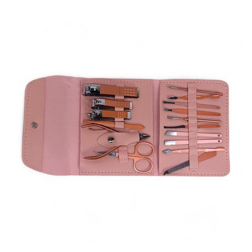 Personalized High-Quality 16-Piece Professional Stainless Steel Manicure & Pedicure Set