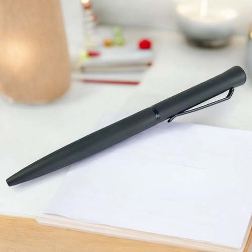 Personalized Laser-Engraved Black Pen with Custom Name & Message