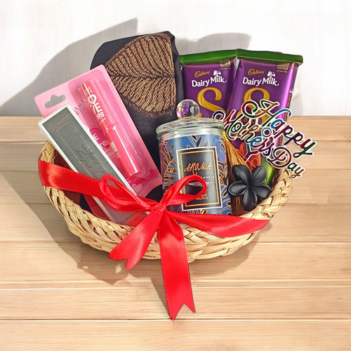 Mother's Day Gift with Candle, Cadbury Chocolates, & Shawl