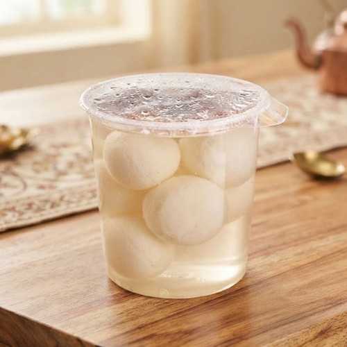 Fresh Rasgulla 10C (Rasbari) from Angan, Gulab or Tiptop