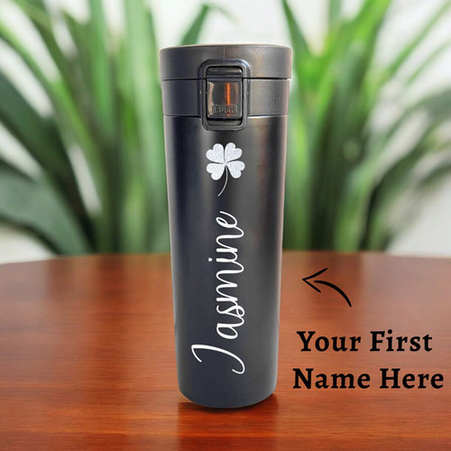 Personalized Vacuum Insulated Mug with Your Name & Free Laser Engraved Design