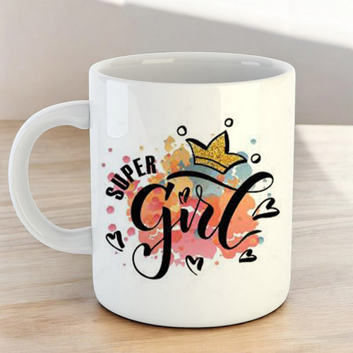 Super Girl: Empowering Women's Day Ceramic Mug
