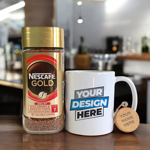 Caffeine & Keepsakes: Coffee, Mug & Personalized Keyring