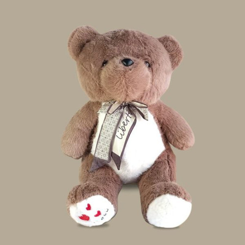 Brown Cuddly Teddy Bear With Bow-Tie 23"