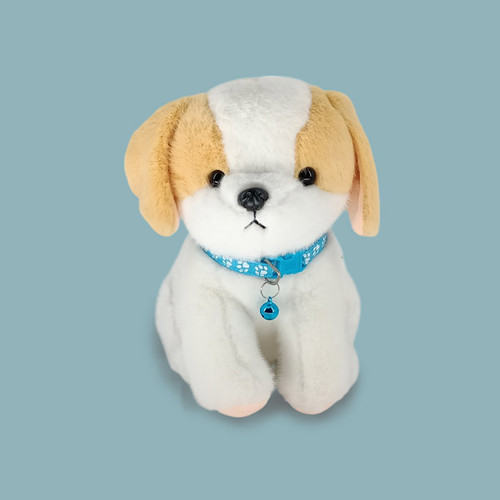 Soft & Cute Puppy Toy with Bell - 8 Inches