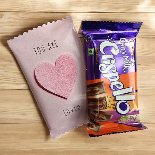 You Are Loved Crispello 35g Chocolate Bar Wrapper