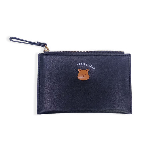 Elegant Black PU Leather Mini Purse