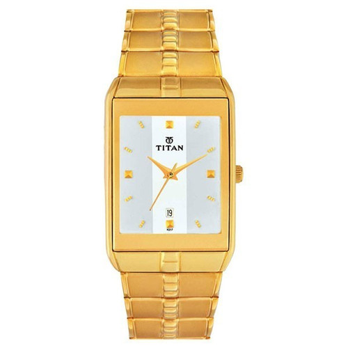 Titan Brass Case Multicolor Dial Analog Watch for Men (9151YM01)