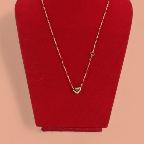 Romantic Charm: Heart-Key Pendant Necklace