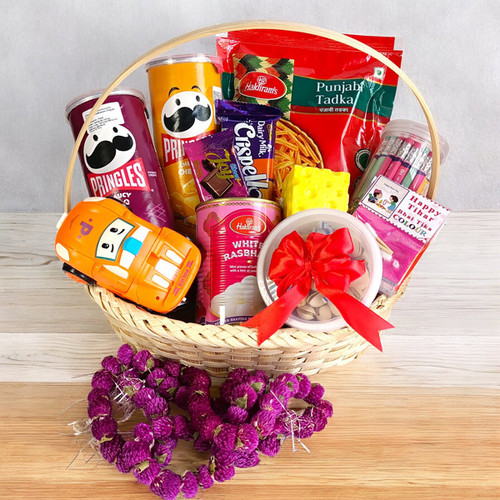 Bhai Tika Delicious Foods with Kids Items for Little Brother
