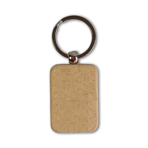 Couple Love Design Wooden Keyring with Custom Name Printed