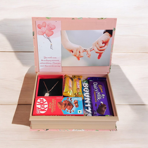 Assorted Chocolates with Jewellery Gift for Her