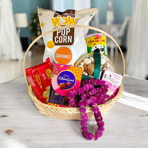 Unique Bhai Tika Gift Basket for Brother