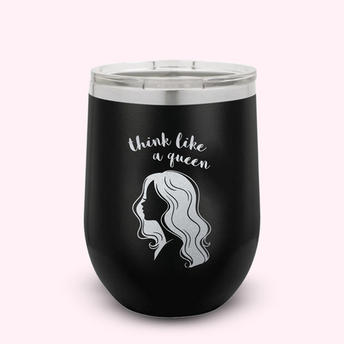 Think Like a Queen Printed Insulated Steel Mug