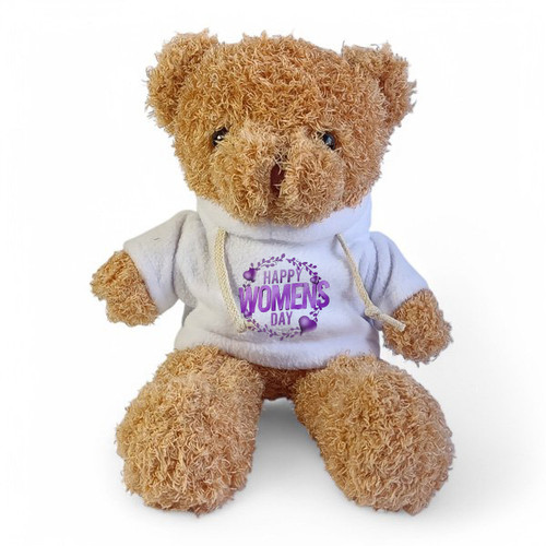 Women's Day Special Teddy with Custom Hoodie