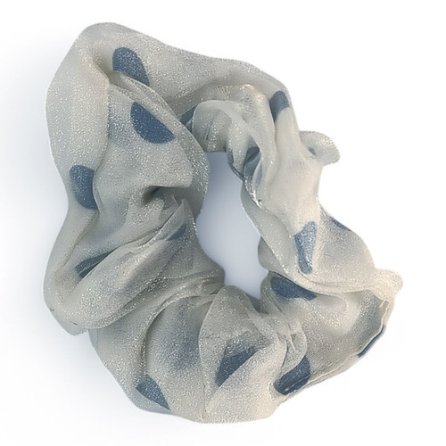 Organza Polka Hair Scrunchy-Design may vary