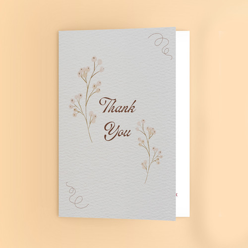 Personalized Foldable Thank You Card