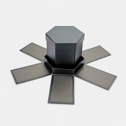 3 Layered Explosion Gift Box - Black