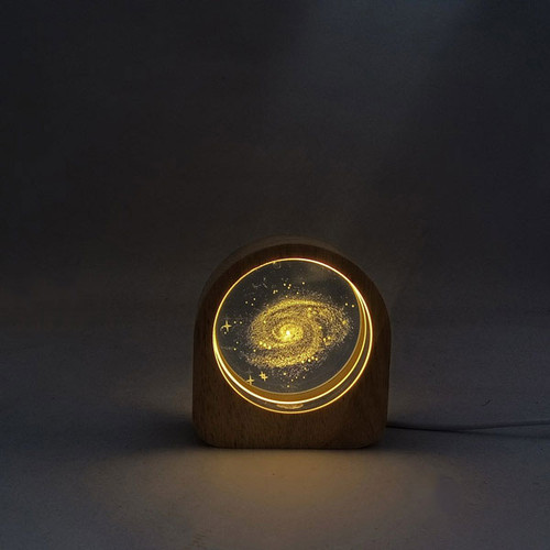 Galaxy Crystal Ball USB LED Night Light Table Lamp
