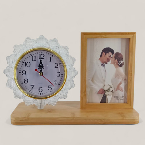 Elegant Photo Frame With USB Operated LED Lighting Clock