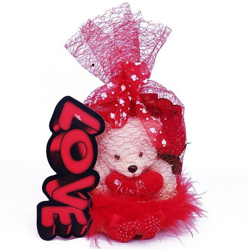 A Promise to Cherish: Net Teddy, Mug with Your Name & Lucky Bamboo