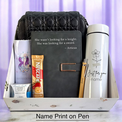Celebrate Her: Women's Day Gift Box with Bag, Diary, Coffee & Candle