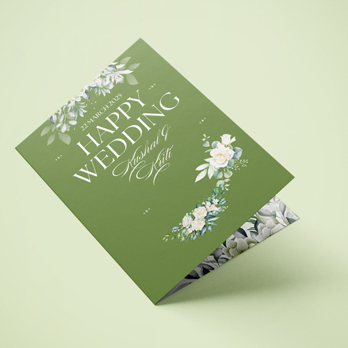 A Personalized Celebration of Wedding: Charming Greeting Card