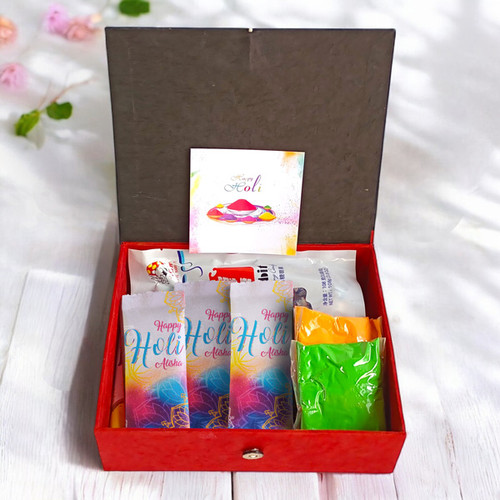 Custom Treats: Chocolates & Colours Box for Holi