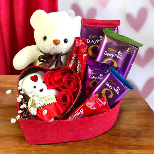 Snuggles and Sweets: A Teddy and Chocolate Dream Box