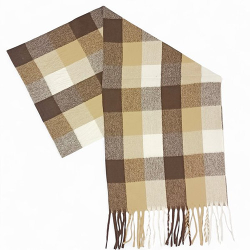 Cozy Soft Plaid Muffler for Winter Fashion