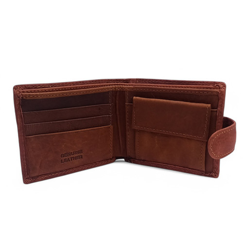 Classic Leather Wallet for Men - Brown